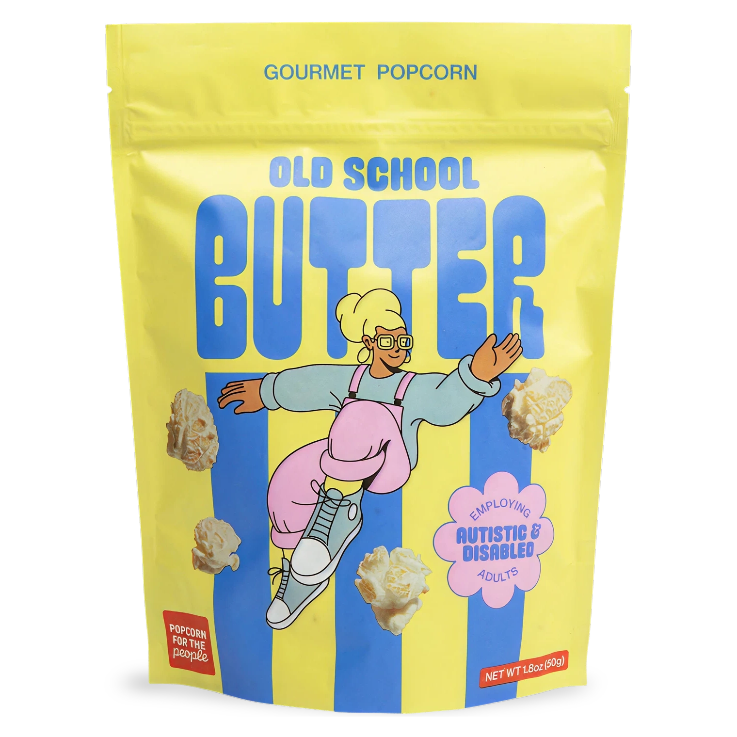 Old School Butter Popcorn Bag