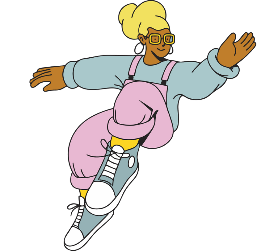 Butter packet character illustration