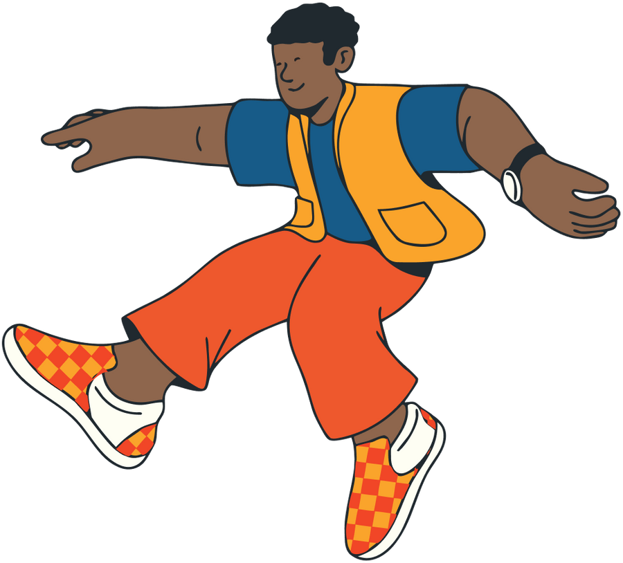 Cheddar packet character illustration