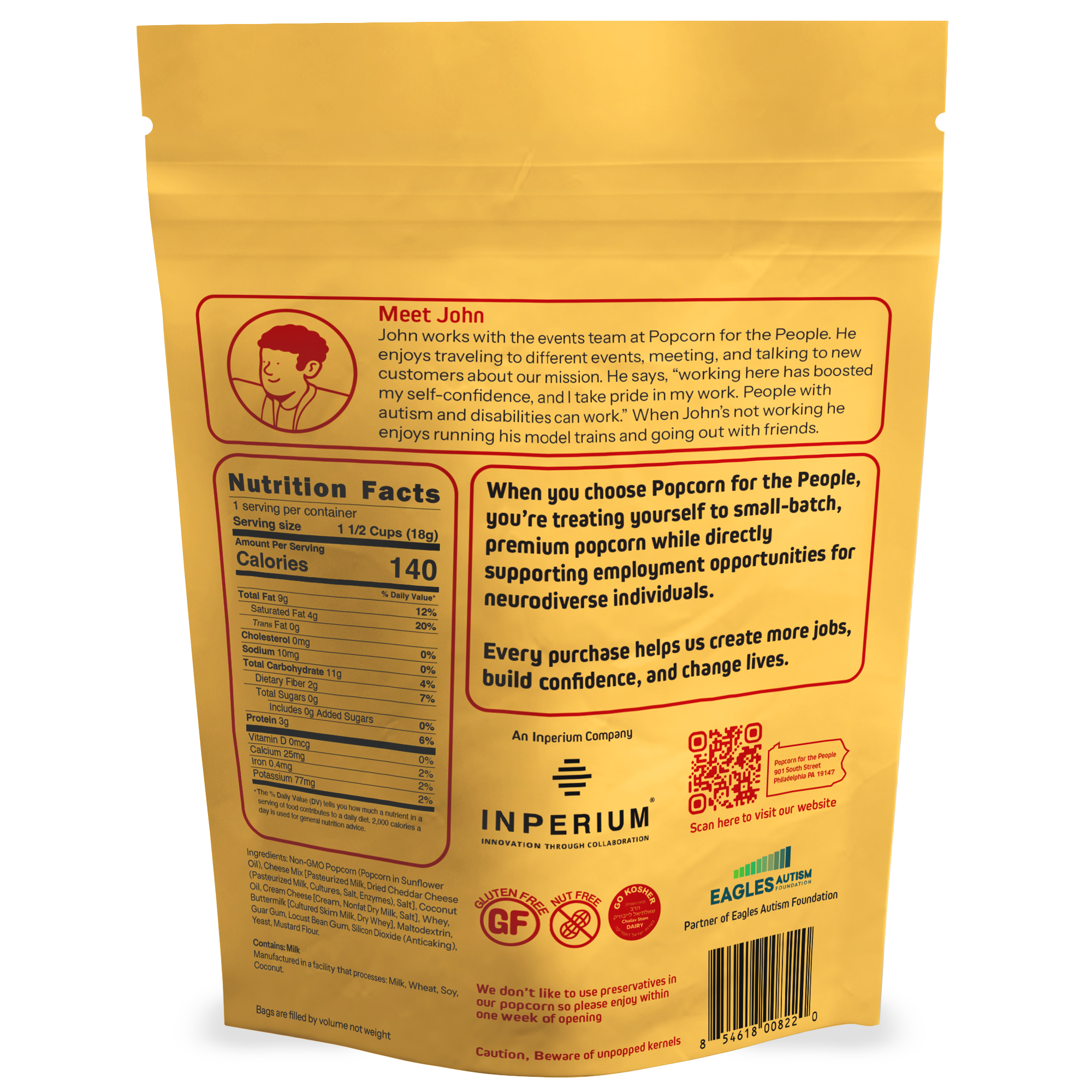 Chicago Baked Cheddar Snack Bag