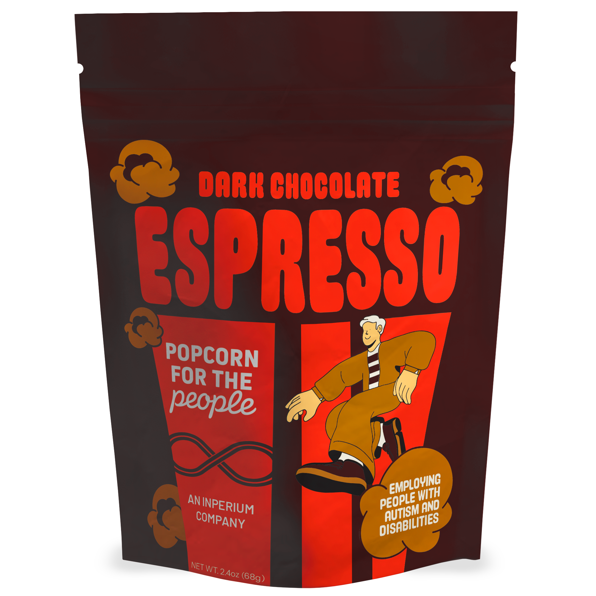 Wholesale Case of Dark Chocolate Espresso Snack Bags (40 Bags)