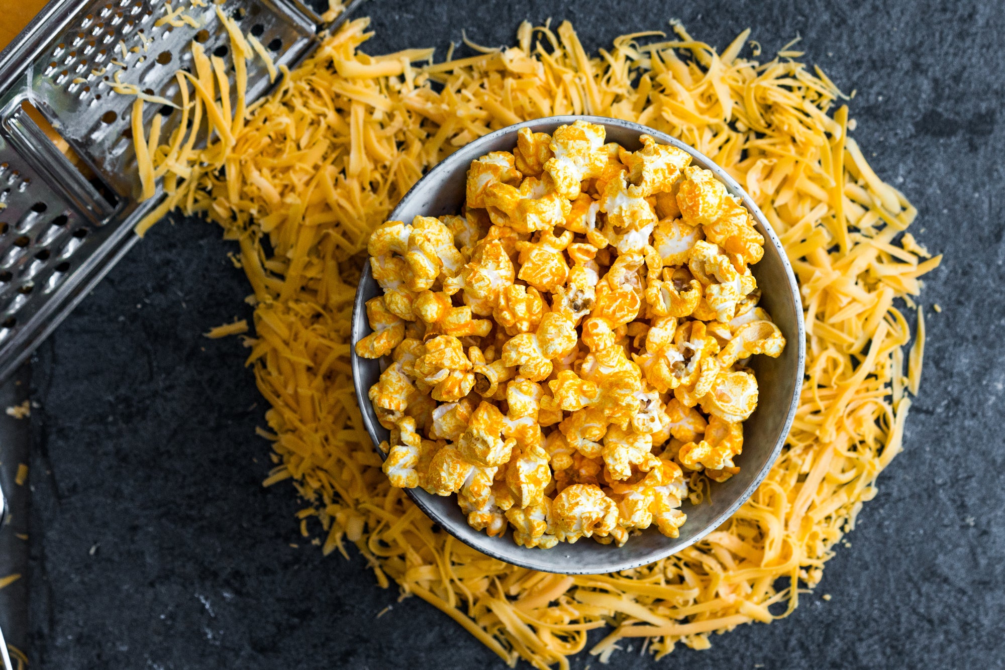 Chicago Baked Cheddar Flavored Popcorn Popcorn for the People Scene